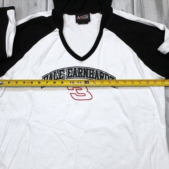 Dale Earnhardt 3 Nascar Chase Authentics Hoodie - Large White Cotton Blend - Picture 4 of 6